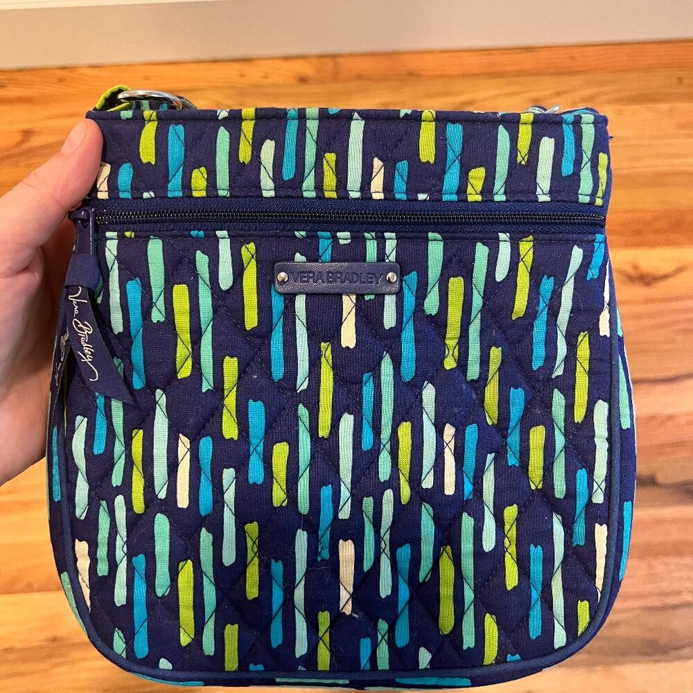 VERA BRADLEY 2 ZIP Hipster Cross Body KATALINA BLUES‎ Showers - Great FUN Bag!